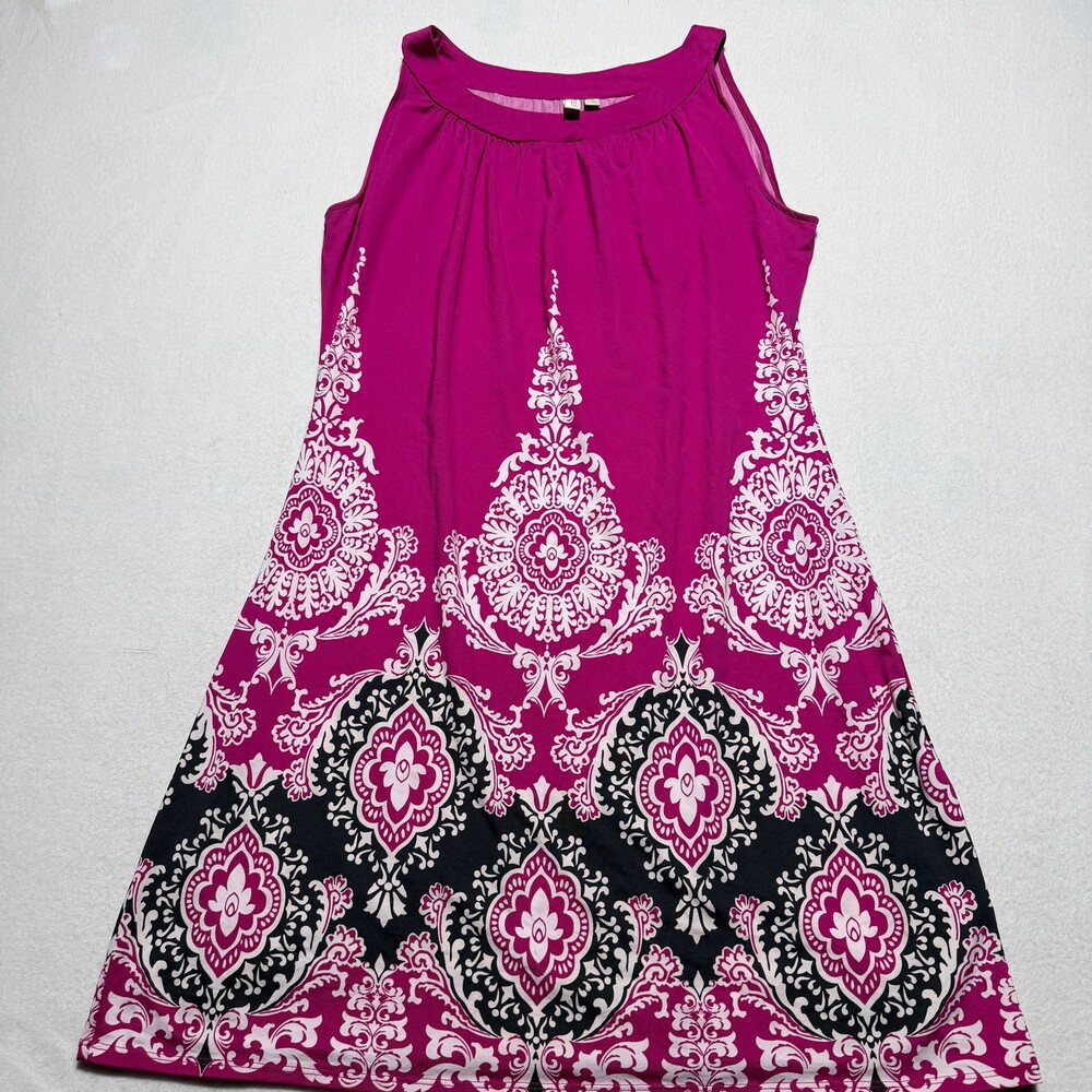 Madison Pink Petite Medium Polyester Spandex Tank Top